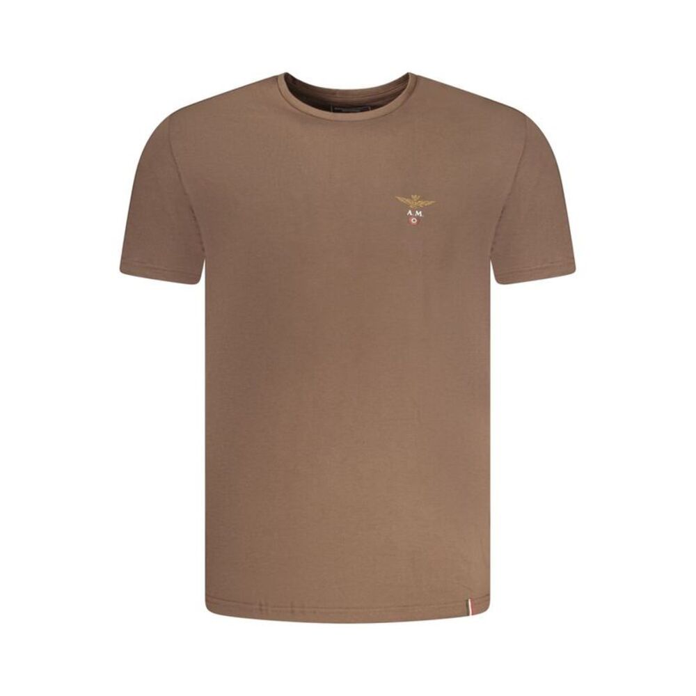 Aeronautica Militare Marrone Cotton Men's Men's T-Shirt